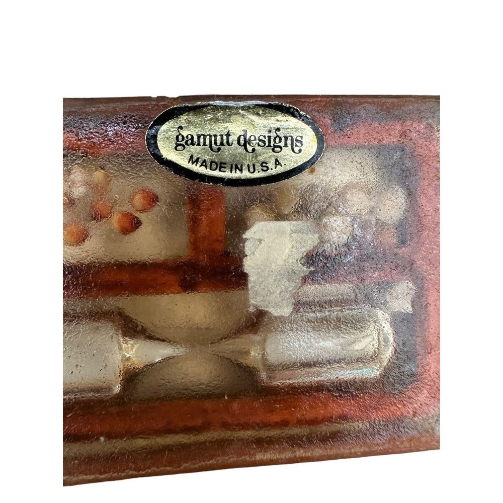 Vintage Gamut Designs Clear Resin,lucite Retro Decor Kitchen Timer & Spoon Rest - Picture 4 of 13